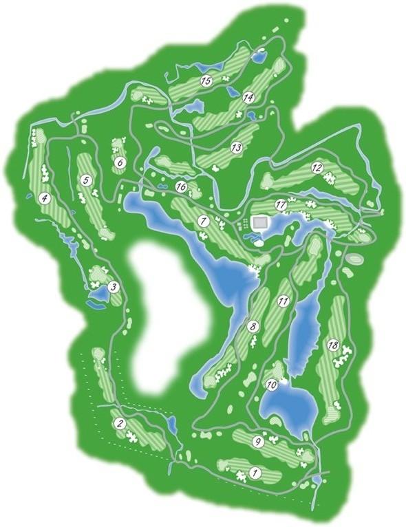 Lakes Resort Pauanui Golf Course Map